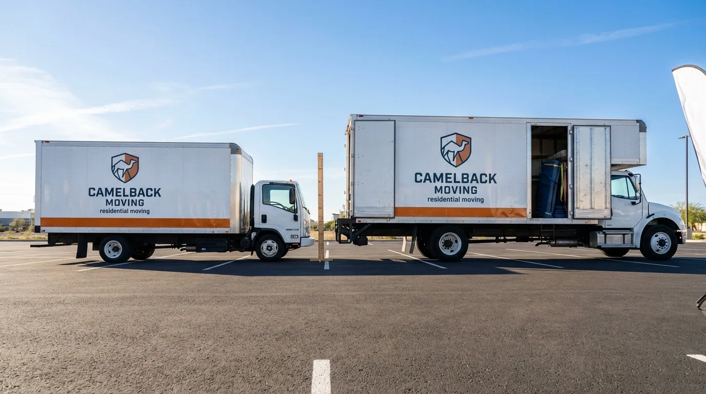 Moving truck size capacity guide in Dallas Center